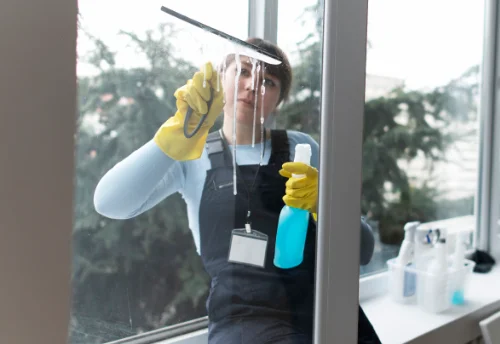 Nettoyage de vitres intérieures et extérieures à la Milesse